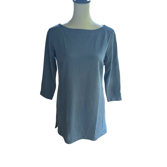 J.Jill Blue 3/4 Sleeve Dress Top Size Small - Picture 1 of 4